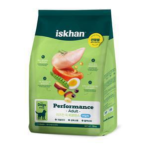 이즈칸 퍼포먼스 강아지사료 어덜트, 15kg, 1개