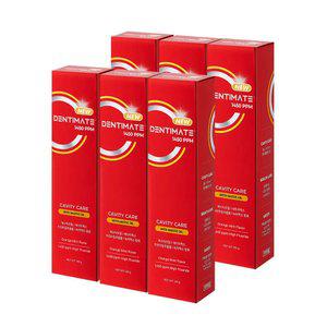 [크리오] 덴티메이트 1450 고불소 매스틱 충치케어 치약 민트향 150g 6개+초극세모 칫