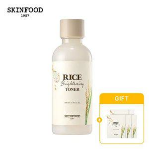 [스킨푸드][쿠폰가8,100원]라이스 브라이트닝 피부결 매끈 토너160ml + (증정) 라이스