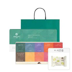 오설록 프리미엄 티 컬렉션 세트, 10종(40입)+증정(쇼핑백+오설록 그린티 웨하스)