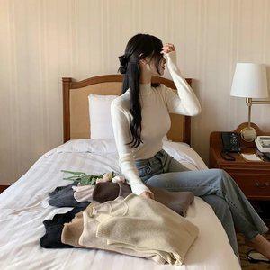 (하프넥/베이직템) 콜린 하프넥 베이직 니트 nt4244