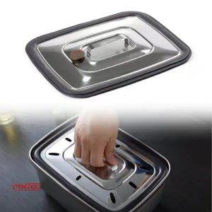 [스텐락] 국산 스텐 김치통 누름판 ( 절임형 / 소 )