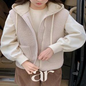 (스웨이드안감/귀여움MAX) 베어리 양털 뽀글이 패딩 후드 베스트 vs497