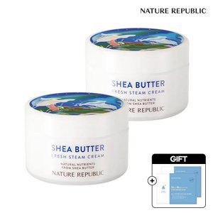 [네이처리퍼블릭/베스트] 마스크팩 증정 승무원 크림 쉐어버터 프레시 크림 2개 100ml