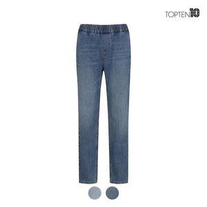 [탑텐] 여성 릴렉스 밴딩 데님 팬츠_MSC5DP2902