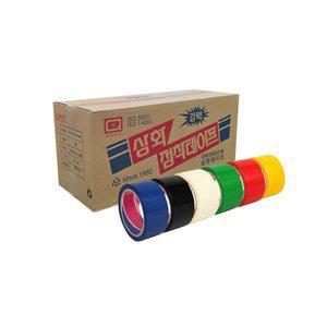 삼화테이프 칼라OPP 1박스(50개입) 40M 국산 포장용 라바타입 공업용 산업용