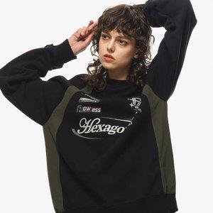 헥사고날 레글런 스웨트셔츠 블랙