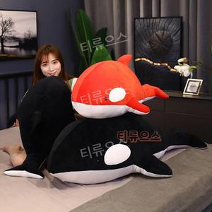 빅사이즈 큰 범고래 인형 바디필로우 대형 고래 티류으스