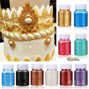 식용 파우더 반짝이 가루 실버베이킹 컬러 더스트 무스 케이크 마카롱 초콜릿 장식 티