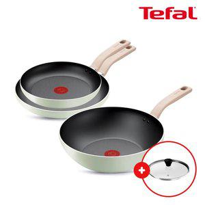 테팔 인덕션 민트 세이지 3종(팬24+28+웍28)(+11/12 레온유리뚜껑28cm)