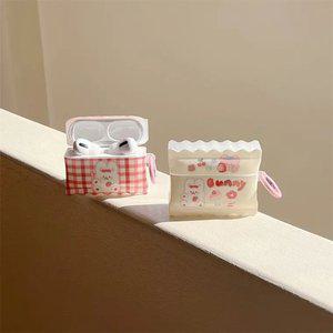 에어팟 프로2 프로 1 2 3세대 캔디팡팡 버니 케이스 원형 키링 포함