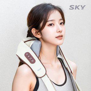 [오늘출발] 스카이 3D 온열 목 어깨 마사지기 무선 승모근 안마기 EM10