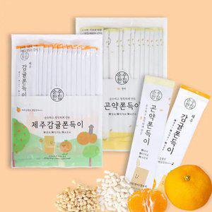 [내일도착]순수한집 곤약쫀드기 15개입+감귤쫀드기 15개입 총30개입