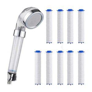 리셀 100 수압상승 녹물제거 샤워기 1개 + 필터 9개(총 필터 10개)