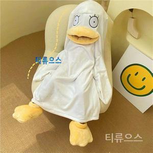 오리잠옷 실버 영혼 오리 잠옷  겨울 플란넬 원피스 소년과  재미 티류으스