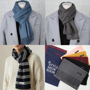 캐시미어 울 머플러 목도리 남성 여성 니트 미니 커플 남자 쁘띠 단체 선물