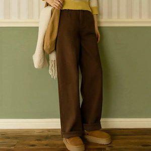 솔라 속기모 와이드 면팬츠