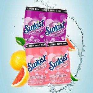 [본사직영] 썬키스트 제로 소다 190ml 60캔 2종 택1 / 자두자몽 복숭아레몬