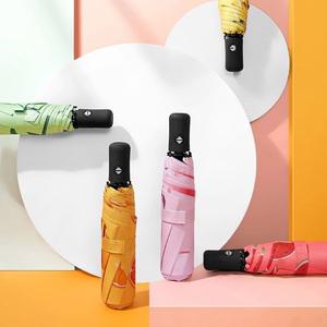 (1플러스1) 경량 접이식 3단 자동 심플 미니 예쁜 과일 컬러 우산 자외선차단 기능성