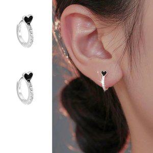 사강귀걸이 미니하트 링 데일리 연예인스타일 솔로라서3회