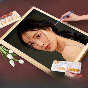 주문제작 유화그리기 세트 캔버스 인테리어액자 숫자 그림 그리기 diy 사진을 그림으