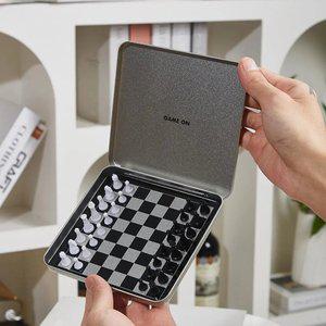 여행용 포켓 체스 휴대용 미니 체스판 실내 보드게임 펜션 장기 중국 놀이 촬영 소품