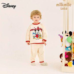 [밀크마일로로] 리오더재입고_[디즈니]베이비 미키와친구들 배색실내상하복
