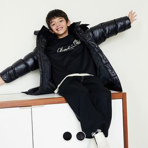 [지오다노주니어] 03074907 후드 패딩 롱다운 점퍼