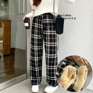 재키 양털 체크 바지 8color / 겨울 밴딩팬츠 트레이닝 잠옷 파자마 홈웨어