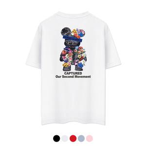 제네브 국내생산 쿨코튼 20수 반팔티셔츠 로즈베어/M~3XL까지