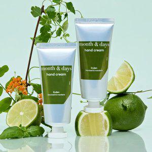 [핸드크림 1+1] 먼스앤데이즈 린든(라임앤바질향) 퍼퓸케어 핸드크림 50ml (총 100ml)