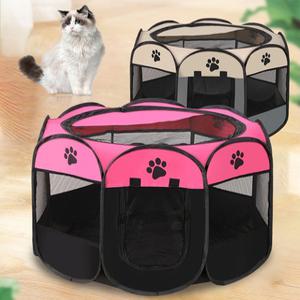 원터치 접이식 강아지 고양이 반려동물 텐트 하우스 양방향 통기성 통풍 캠핑 여행 집