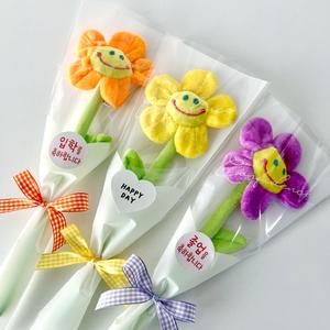 1송이 스마일꽃인형 한송이 꽃다발 어린이집 유치원 단체주문 재롱잔치 생일 답례품