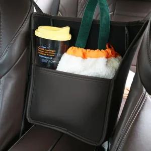 벤오토 정리광 자동차 수납함 차량용 보조석 뒷좌석 콘솔 수납 포켓 정리함  브라운)