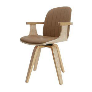 [하이파가구]디보 원목회전식탁의자 색상2