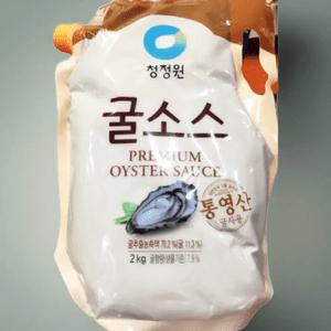 청정원 프리미엄 굴소스 2kg 대용량 스파우트팩 업소용