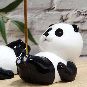 힐링인테리어세련 향 인센스 스틱 든 판다 홀더 발을