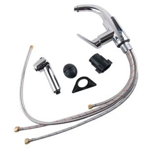 원터치 직수 분사 원홀 싱크대 수전 수도 꼭지/씽크대/주방/온냉수/냉온수/온냉/주방용/가정용/싱크대용