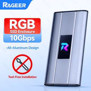 RAG RGB SSD 고속 4TB 케이스 GEN 외장 USB 10GBPS 최대 하우징 툴리스 알루미늄 SSD를 지원하는