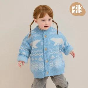 [밀크마일] 윈터베어코위찬스웨터가디건