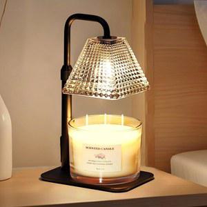 타이머 디머 조절 가능한 높이의 무제토 캔들 워머 램프, 향이 나는 병 캔들을 위한 전기 디밍 왁스 워머, 여성을 엄마 생일 선물, 하우스 워밍 선물 새로운 홈 침실 장식, 블랙