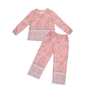 [갤러리아] 비비안 플라워 페이즐리 보더나염 여성실내복세트 EZ1942/EZ1942P