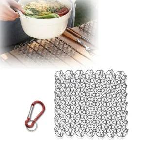 코일 냄비받침 야외 캠핑 테이블 주전자 그리들 깔개 냄비받침대 캠핑냄비받침