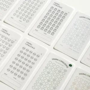 A6 도안 챌린지 포켓 세이빙 속지 세이빙보드 10종 현금 바인더 목적 예산 현금생활 보드판 저축 보드