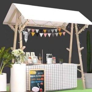 이동식 플리마켓 야시장 축제 흰색 옥외 노점 행사장 부스 가판대