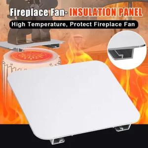 난로동력팬 벽난로 팬 열 차단 스토브 바닥 단열판 전기 난로장작 난로 과열 방지