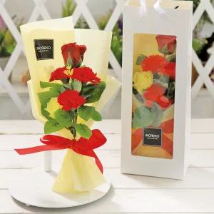 미니 카네이션 꽃다발 레드 비누 어버이날 설물 선물 스승의선 한송이 조화 의날 답례품
