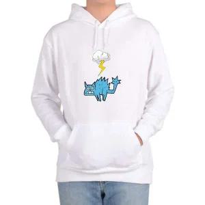 후드티 전사이즈 번개 구름 고양이 깜놀 디자인