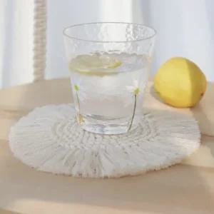 매트 받침대 코스터 티 홀더 컵 받침 찻잔 코튼컵받침 홈카페소품 잔받침 커피잔받침