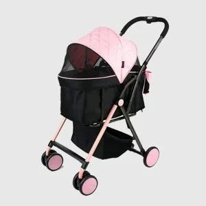 [셀러에이드]유모차 핑크 베로 C300 반려견유모차 강아지